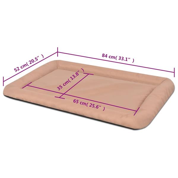 Grote foto vidaxl hondenmatras maat xl beige dieren en toebehoren toebehoren