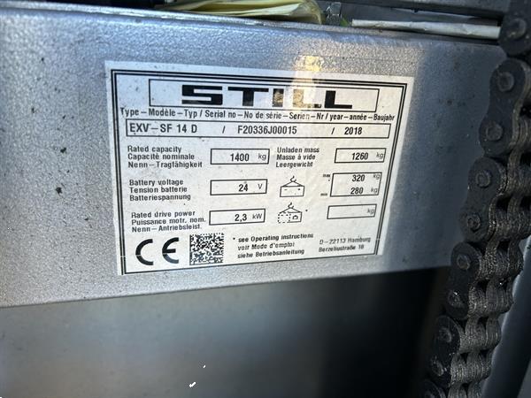 Grote foto vs 21479 elektrische triplex stapelaar still 5016mm initiele lift doe het zelf en verbouw hefwerktuigen