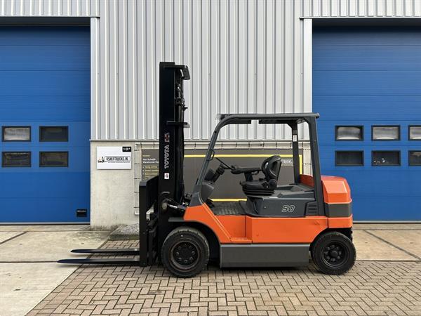 Grote foto vs 21486 elektrische 5 ton heftruck toyota 7fbmf50 sideshift agrarisch heftrucks