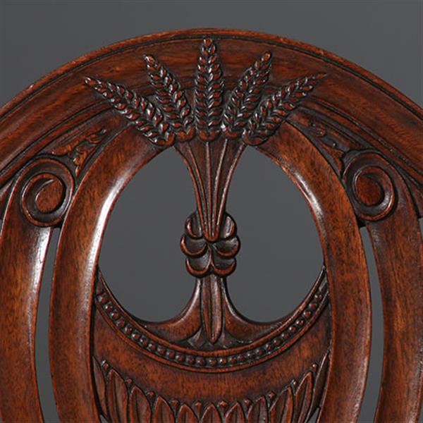 Grote foto 12 eetkamerstoelen nieuwe stof naar keus mahonie engeland ca. 1925 no.911885 antiek en kunst stoelen en banken