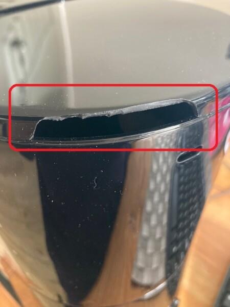 Grote foto braun filterkoffiezetapparaat breakfast1 kf1100bk zwart stukje van deksel afgebroken zie foto witgoed en apparatuur koffiemachines en espresso apparaten