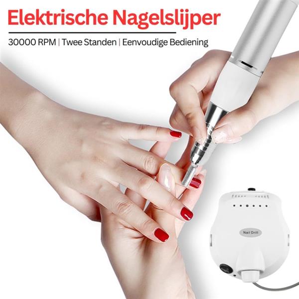 Grote foto elektrische nagel vijl frees nagelfrees freesmachine pro 250 delig wit beauty en gezondheid lichaamsverzorging