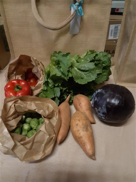 Grote foto groente tassen diversen levensmiddelen