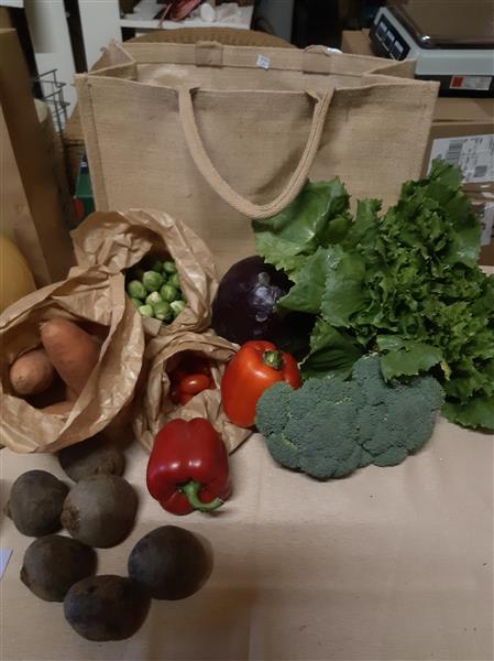 Grote foto groente tassen diversen levensmiddelen