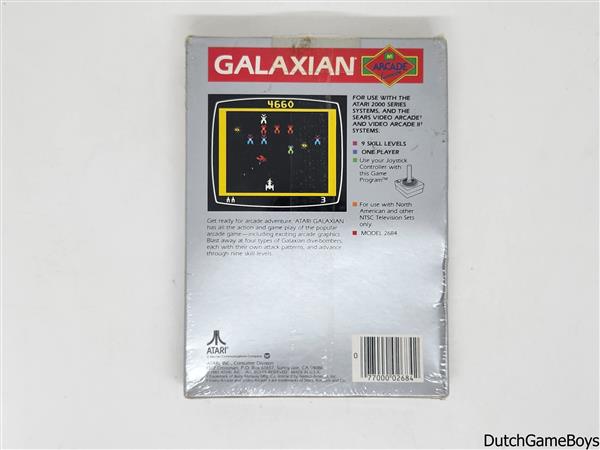 Grote foto atari 2600 galaxian comic book ntsc new sealed spelcomputers games overige games
