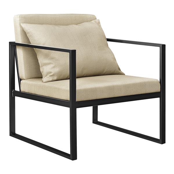 Grote foto design fauteuil met kussens 70x60x60 set van 2 zandkleurig huis en inrichting stoelen