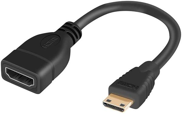 Grote foto drphone mnh mini hdmi mannelijk naar hdmi vrouwelijk 1080p adapter voor o.a camera camcorder proje telecommunicatie opladers en autoladers