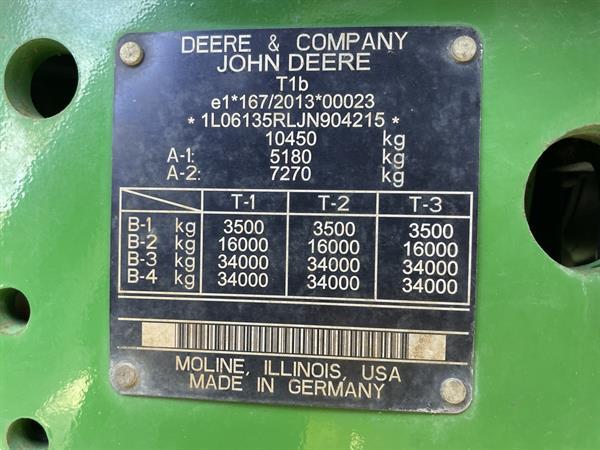 Grote foto john deere 6135r agrarisch tractoren