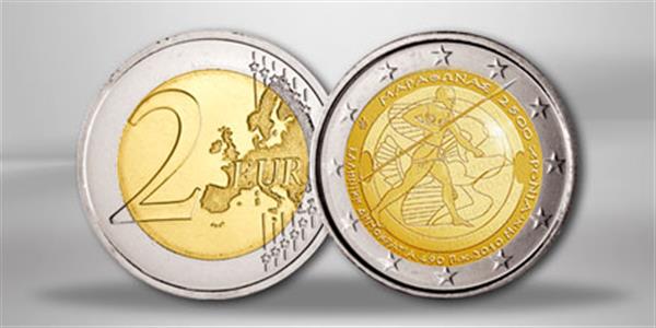 Grote foto griekenland 2 euro 2010 marathon verzamelen munten overige