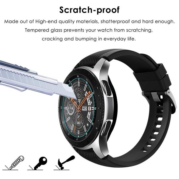 Grote foto drphone galaxy watch 3 45mm gear s3 glas screenprotector tempered glass glazen gehard transpara telecommunicatie mobieltjes