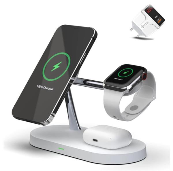 Grote foto drphone legend8 5 in 1 15w draadloze oplaadstation geschikt voor magsafe apple iphone 12 a telecommunicatie opladers en autoladers