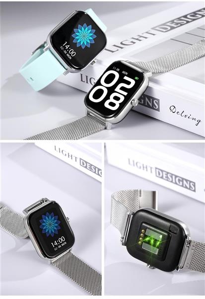 Grote foto drphone gte3 smartwatch ip67 hartslagmeter stappenteller bloeddrukmeter sportfuncties no kleding dames horloges