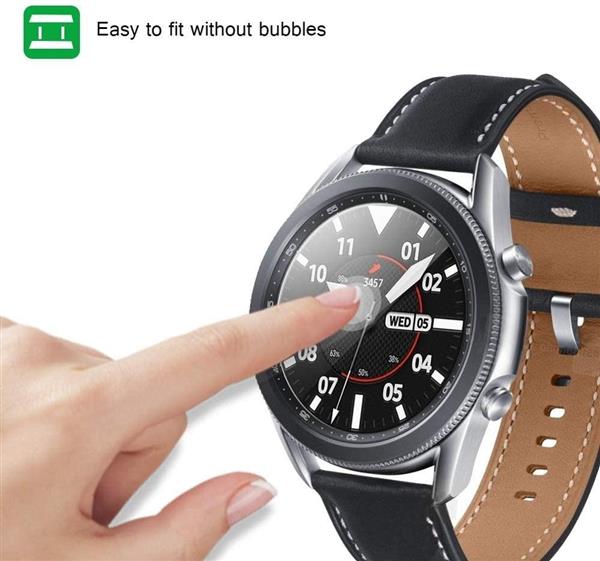 Grote foto drphone galaxy watch 3 45mm gear s3 glas screenprotector tempered glass glazen gehard transpara telecommunicatie mobieltjes