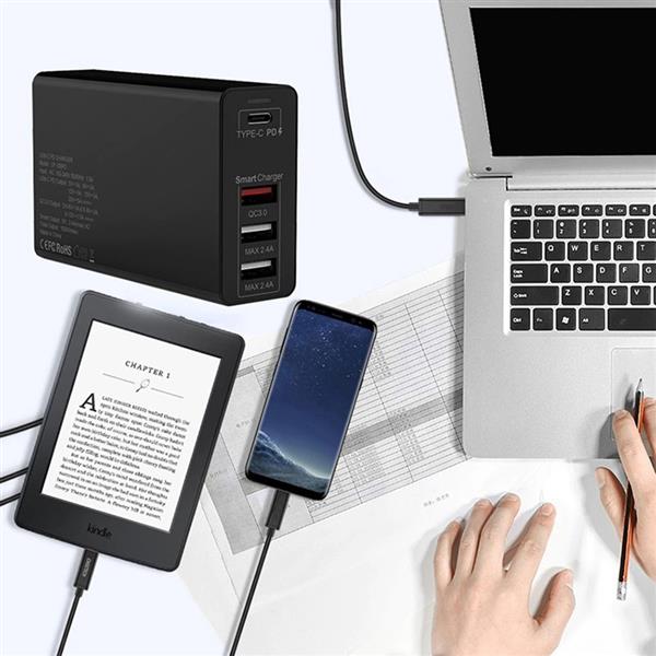 Grote foto drphone wl20 100w 4 poort usb c adapter pd 3.0 100w qualcom 3.0 2.4a type c snelle oplader z telecommunicatie opladers en autoladers