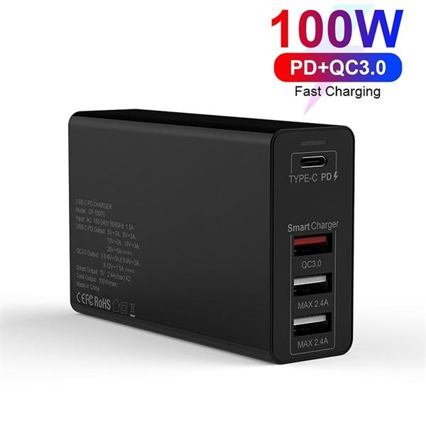 Grote foto drphone wl20 100w 4 poort usb c adapter pd 3.0 100w qualcom 3.0 2.4a type c snelle oplader z telecommunicatie opladers en autoladers