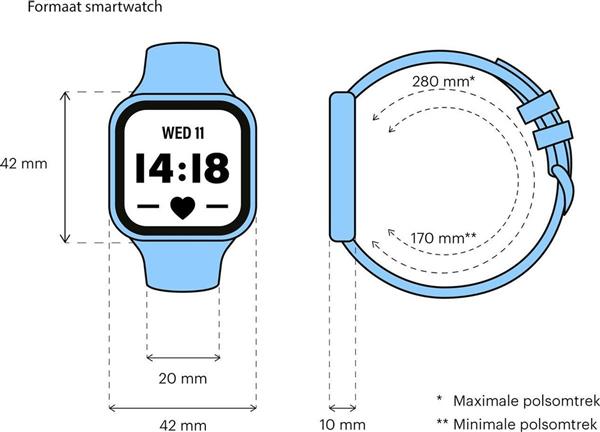 Grote foto drphone gte3 smartwatch ip67 hartslagmeter stappenteller bloeddrukmeter sportfuncties no kleding dames horloges