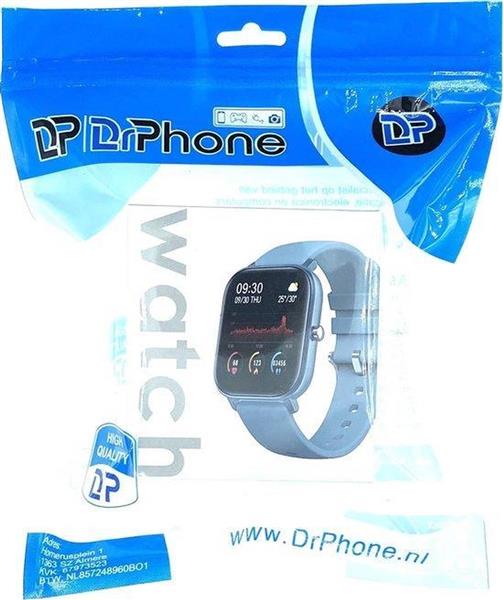 Grote foto drphone gte3 smartwatch ip67 hartslagmeter stappenteller bloeddrukmeter sportfuncties no kleding dames horloges