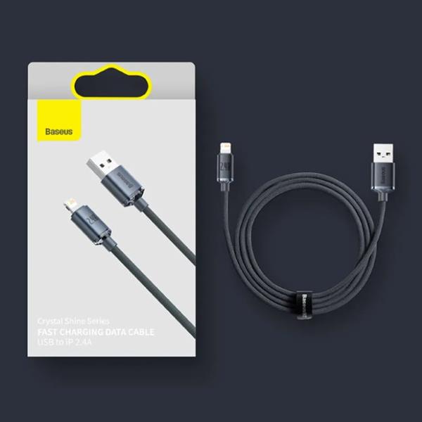 Grote foto usb oplaadkabel voor iphone lightning 2 meter gevlochten nylon tangle resistant oplader data k telecommunicatie opladers en autoladers