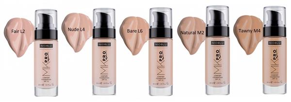 Grote foto mk pro confort foundation spf 15 nude l4 beauty en gezondheid make up sets