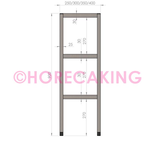 Grote foto rvs etag re 3 hoog 1100x250x900 mm diversen overige diversen