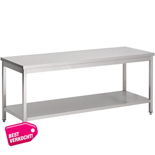 Grote foto rvs werktafel met bodemschap 600x700x900 mm diversen overige diversen