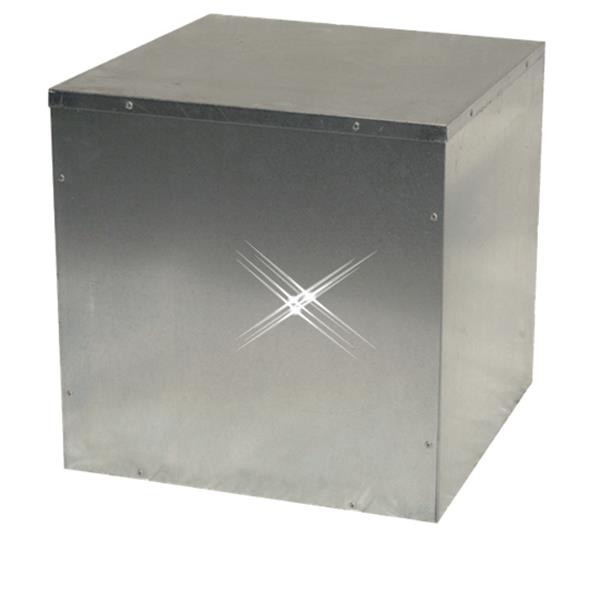 Grote foto lege afzuigbox staal 450x450 mm doe het zelf en verbouw luchtverdeeltechniek