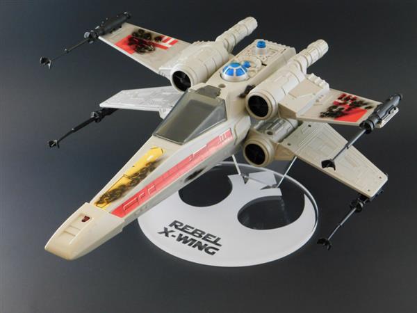 Grote foto vintage star wars x wing ship stand verzamelen speelgoed