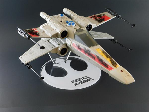 Grote foto vintage star wars x wing ship stand verzamelen speelgoed