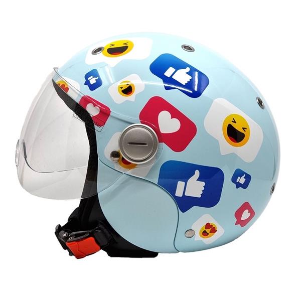 Grote foto bhr 816 kids emoji kinderhelm motoren overige accessoires