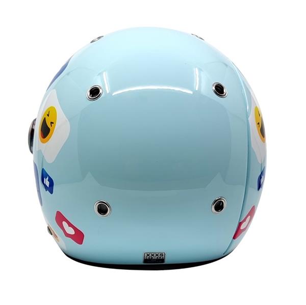 Grote foto bhr 816 kids emoji kinderhelm motoren overige accessoires