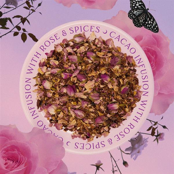 Grote foto ayurvedic herbal tea intu tion ceremonial cacao rose beauty en gezondheid lichaamsverzorging