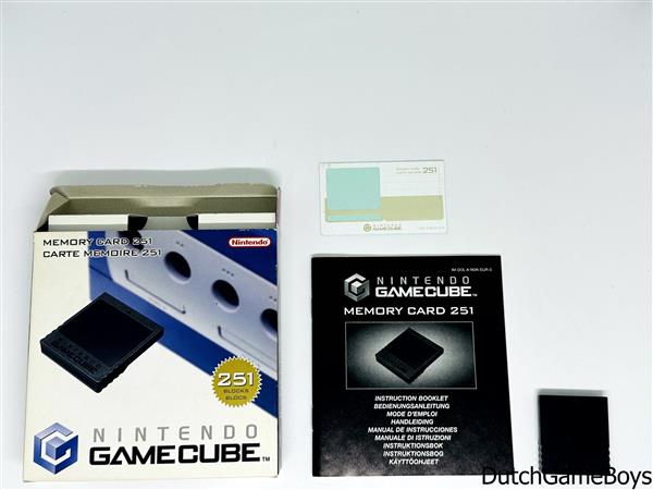 Grote foto nintendo gamecube memory card 251 boxed spelcomputers games overige merken
