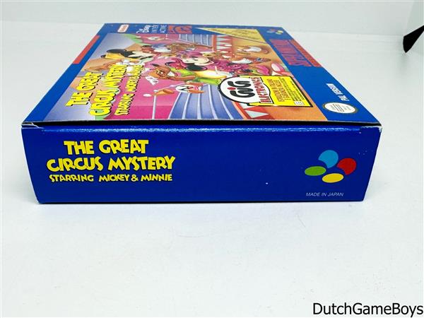 Grote foto super nintendo snes the great circus mystery starring mickey minnie eur spelcomputers games overige nintendo games