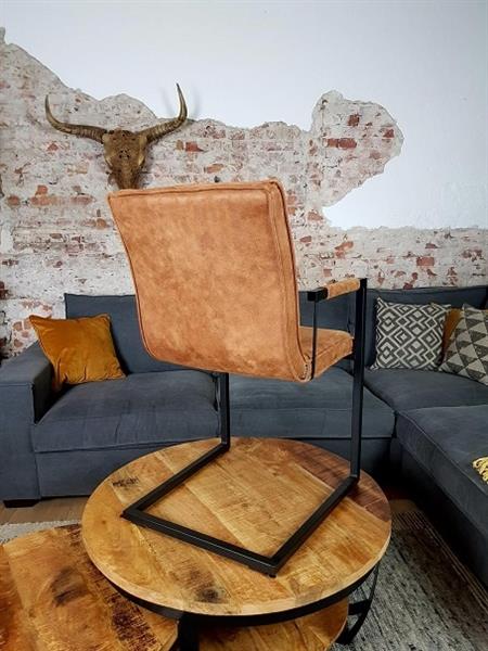 Grote foto eetkamerstoel coen cognac huis en inrichting stoelen
