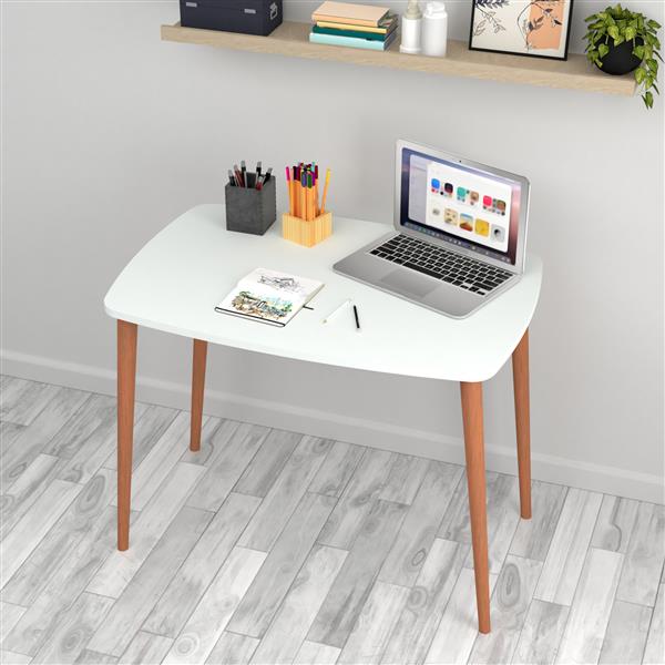 Grote foto en.casa bureau kongsberg laptoptafel 70x90x60 cm wit en houtkleurig huis en inrichting stoelen