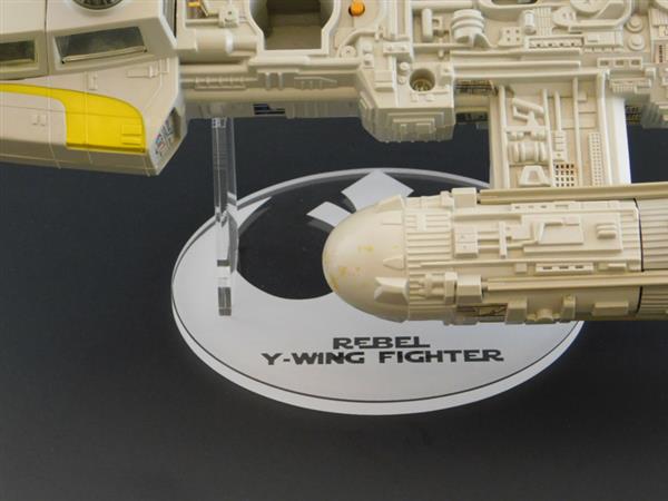 Grote foto vintage star wars y wing ship stand verzamelen speelgoed