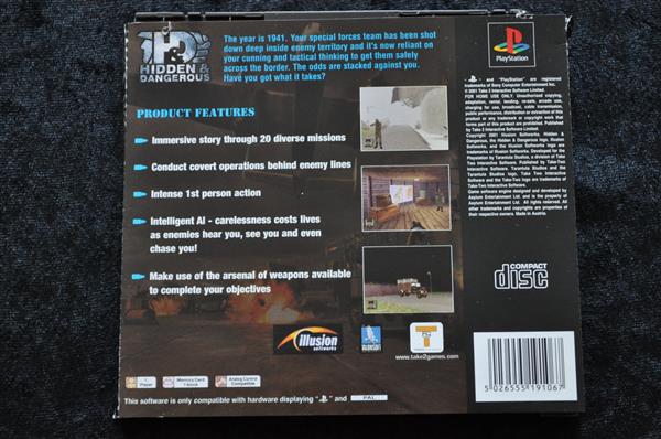 Grote foto hidden dangerous playstation 1 ps1 spelcomputers games overige playstation games