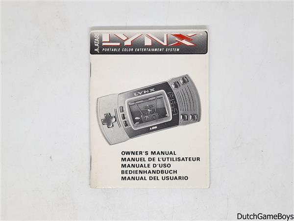 Grote foto owner manual atari lynx model 2 spelcomputers games overige games