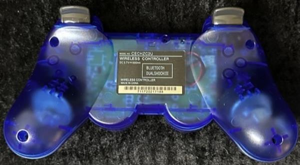 Grote foto double shock controller wireless voor psiii crystal blauw nieuw spelcomputers games playstation 3