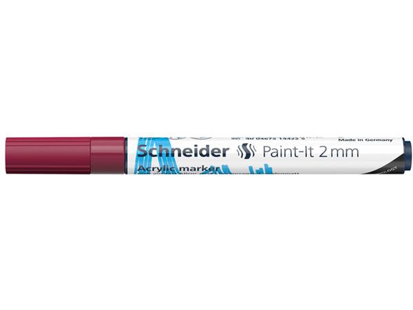 Grote foto acrylverf stift schneider paint it 310 bordeaux verzamelen overige verzamelingen