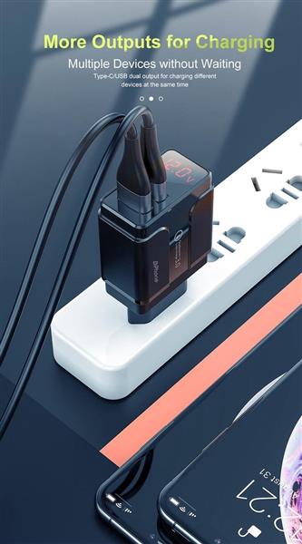 Grote foto drphone halo5 qualcom 3.0 quick charge 18w thuislader pdtc1 usb c naar usb c fast charger 2 meter telecommunicatie opladers en autoladers