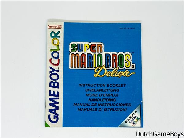 Grote foto gameboy color super mario bros deluxe neu6 manual spelcomputers games overige nintendo games