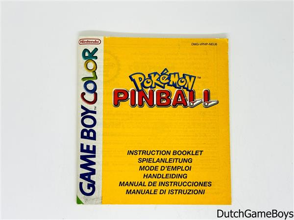 Grote foto gameboy color pokemon pinball neu6 manual spelcomputers games overige nintendo games