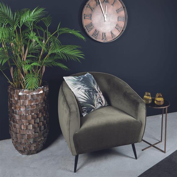 Grote foto velvet fauteuil vinn green huis en inrichting stoelen