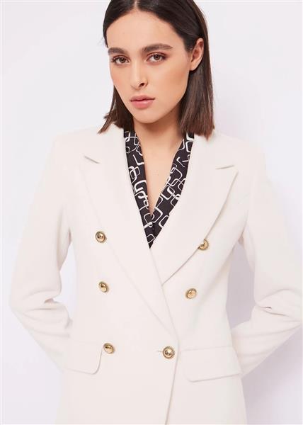 Grote foto jas met dubbele rij knopen 2131 tofu kleding dames jassen zomer