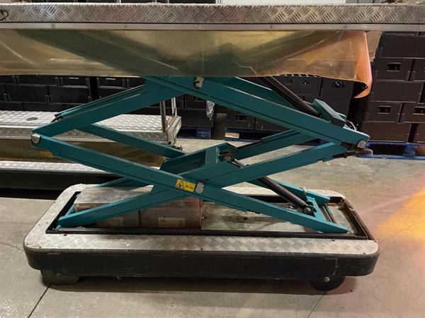 Grote foto berg electro buisrailwagen met hydraulische schaar spoor 55 cm agrarisch tuinbouw