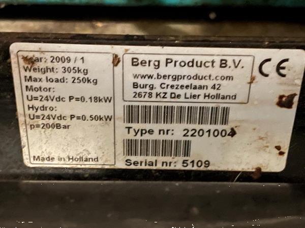 Grote foto berg electro buisrailwagen met hydraulische schaar spoor 55 cm agrarisch tuinbouw