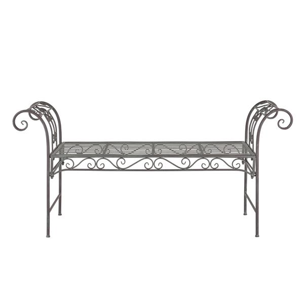 Grote foto tuinbank cossila vintage metaal 147x46x70 cm groen tuin en terras tuinmeubelen