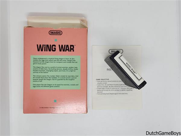Grote foto atari 2600 imagic wing war orange box white label spelcomputers games overige games