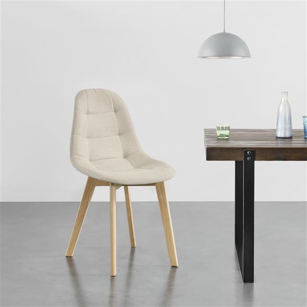 Grote foto eetkamerstoel kopparberg 86x53x47 cm set van 2 beige huis en inrichting stoelen